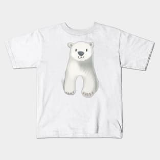 Cute Polar Bear Drawing Kids T-Shirt